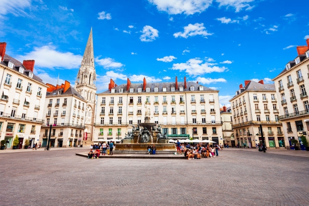 Place Royale or Royal square in the centre of Nantes